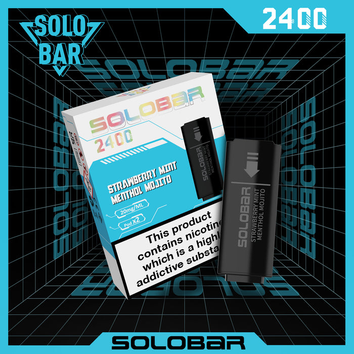 Solobar S2400 Strawberry Mint Menthol Mojito